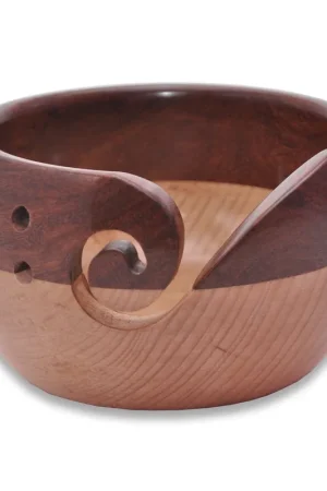 Dagaanbieding Durable Yarn Bowl Beukenhout Half om Half