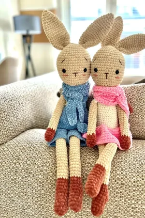 Shop Nu Haakpakket: Knuffelkonijnen Finn en Lola