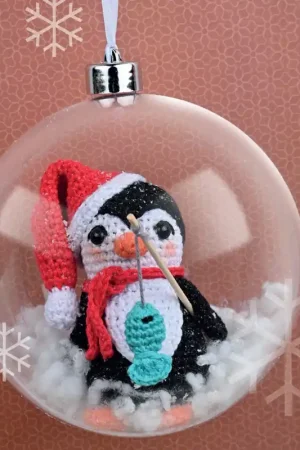 Weekendaanbieding Haakpakket: Kerstbal Pinguïn Paco