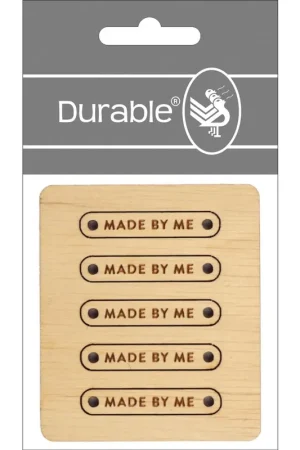Durable - Houten label Made By Me Laatste Kans