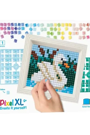 Pixelhobby XL Giftpack Zwaan met lijst Aanbieding