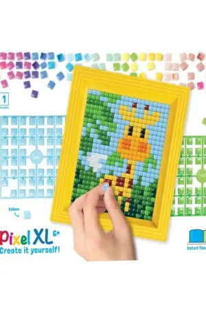 Finale Uitverkoop Pixelhobby XL Giftpack Giraffe met lijst