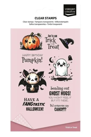 Finale Uitverkoop Vaessen Creative - Clear Stempels Trick or Treat