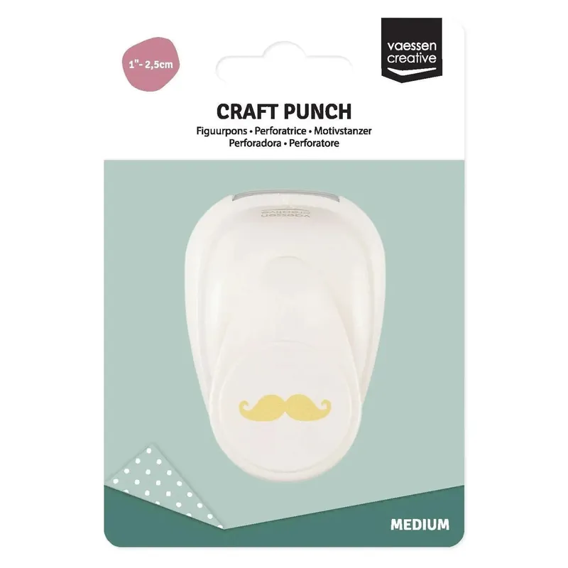 Vaessen Creative - Figuurpons Snor Medium Uitverkoop