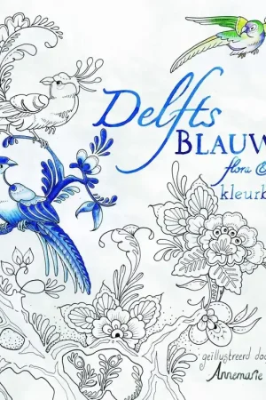 Betaalbaar Delfts Blauw Flora & Fauna kleurboek