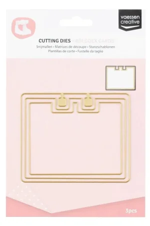 Vaessen Creative - Snijmal Rolodex Afgeronde Rechthoek Direct Verzonden