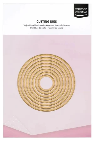 Nieuw Vaessen Creative - Snijmal Snijmallen Cirkel met Stikrand