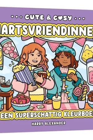Kleurboek Cute & Cosy: Hartsvriendinnen Bestel Nu