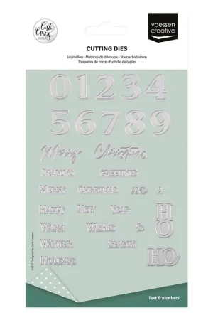 Vaessen Creative - Snijmal Cijfers & Kerstgroeten Lage Kosten