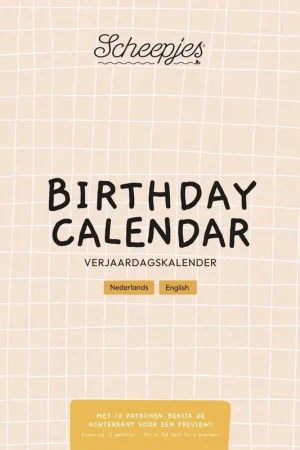 Uitverkoop Scheepjes Verjaardagskalender NL-EN