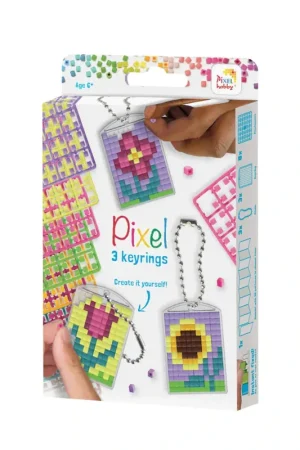 Pixelhobby Medaillon sleutelhangerset Bloemen Gecertificeerd