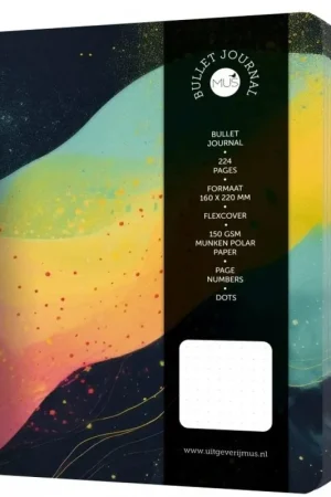 MUS Bullet Journal - Yellow wave Direct Beschikbaar