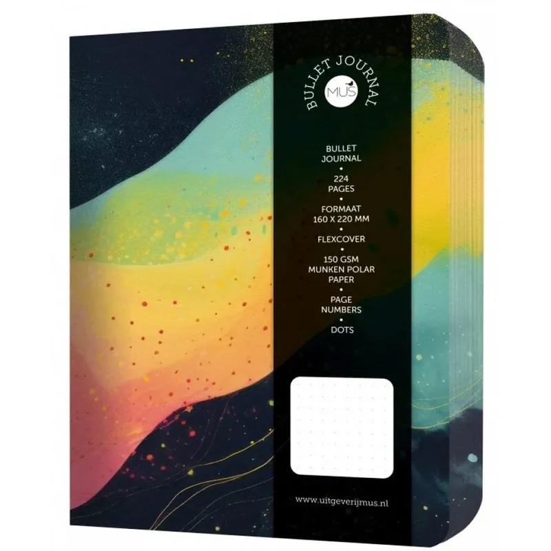 MUS Bullet Journal - Yellow wave Direct Beschikbaar