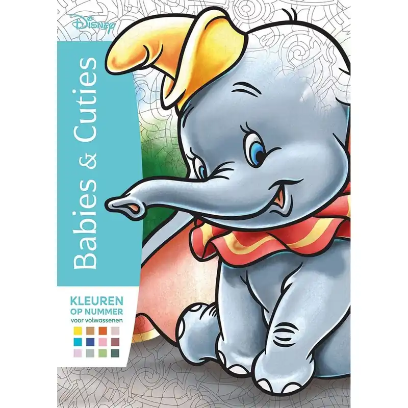Disney Babies & Cuties - Kleuren op nummer voor volwassenen Actieprijs