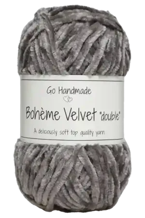 Korting Go Handmade Bohème Velvet Double 17625 Dark Grey
