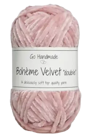 Koopje Go Handmade Bohème Velvet Double 17630 Soft Rose