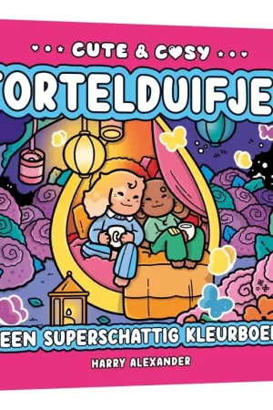 Kleurboek Cute & Cosy: Tortelduifjes Hoge Kwaliteit