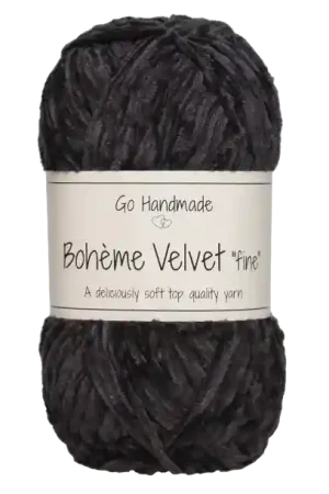 Nu Kopen Go Handmade Bohème Velvet Fine 17607 Black