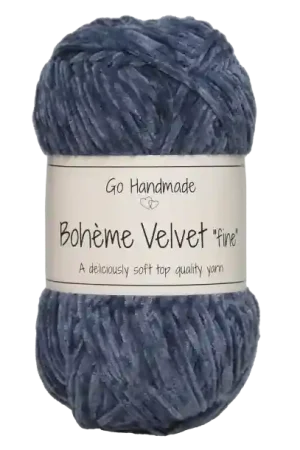 Laatste Versie Go Handmade Bohème Velvet Fine 17612 Blue