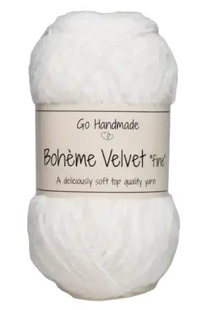 Exclusieve Aanbieding Go Handmade Bohème Velvet Fine 17614 Snow White