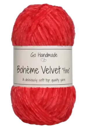Aanbieding Go Handmade Bohème Velvet Fine 17619 Warm Red