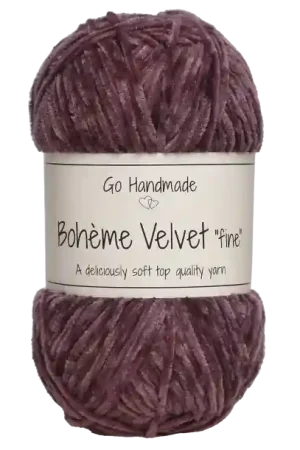 Actieprijs Go Handmade Bohème Velvet Fine 17680 Dark Lavender