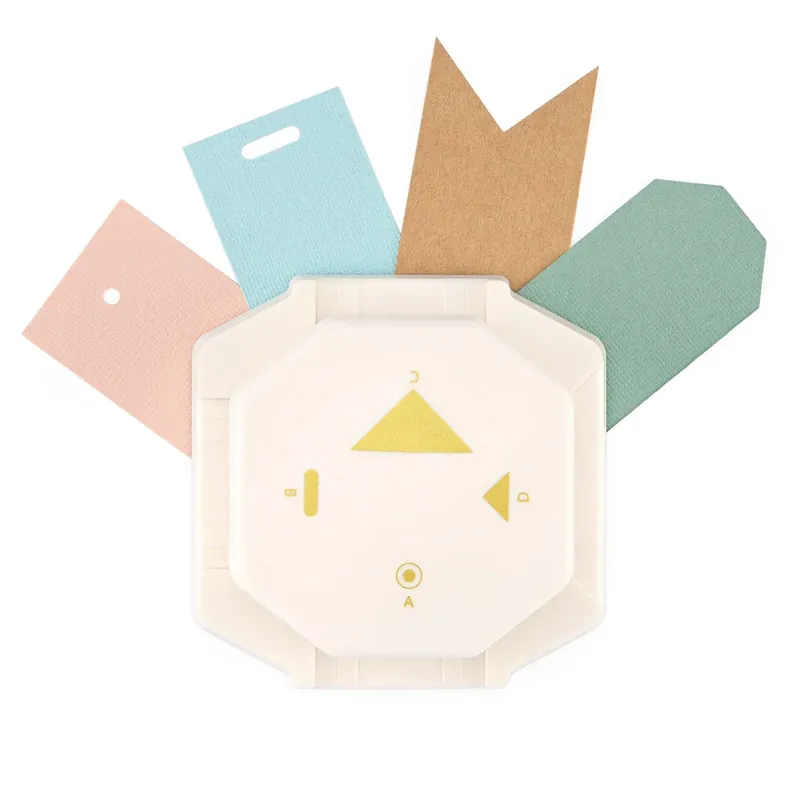 Speciale Aanbieding Vaessen Creative - Figuurpons 4-in-1 Hoekpons Retro Labels