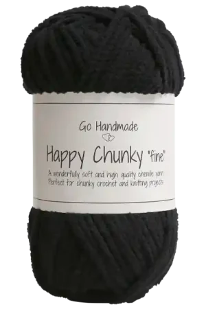 Populair Go Handmade Happy Chunky fine 17850 Black