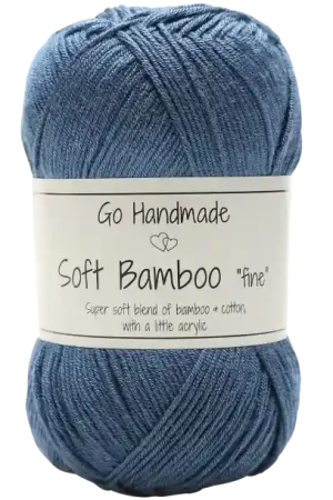 Direct Beschikbaar Go Handmade Soft Bamboo fine 17331 Petrol