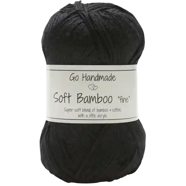 Aanbieding Go Handmade Soft Bamboo fine 17424 Black