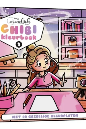 Merkproduct CreaChick Chibikleurboek 1 (pre-order)