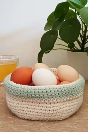 Patroon mandje haken met Durable Cosy Fine - haakpatroon Flitsaanbieding