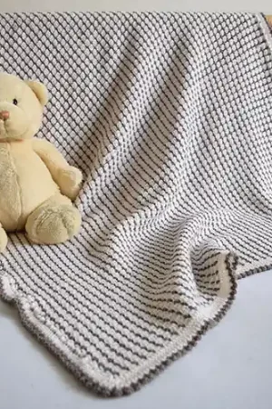 Lage Prijs Babydeken haken van 100% merino met gratis patroon - Hobby Gigant haakpakket