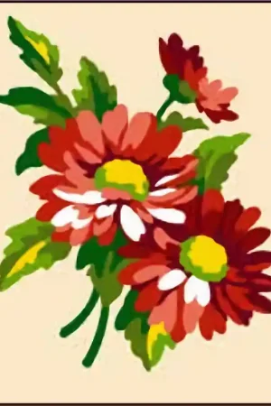 Direct Verzonden Madeliefjes borduren - voorbedrukt borduurpakket beginner - Seg de Paris