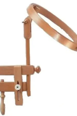 Borduurring met tafelklem hout 21.5 cm Laatste Versie