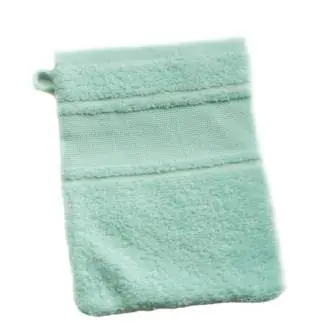 Veilige Betaling Washand mint met borduurrand