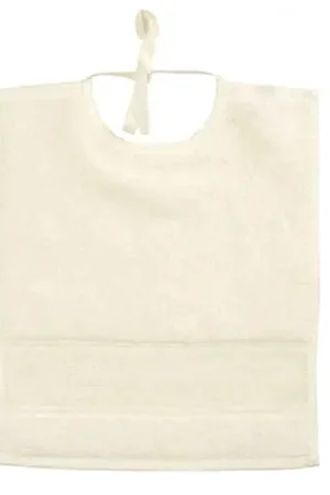 Flitsaanbieding Slabbetje met borduurrand - ecru