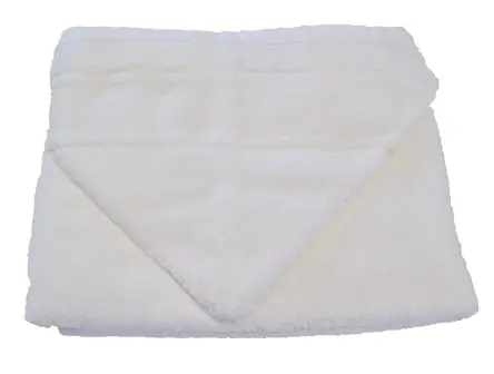 Koop Vandaag Baby badcape wit met borduurrand