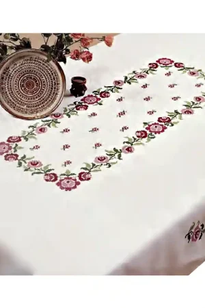 Tafelkleed Bagatelle borduren - Margot Creations de Paris Veilige Betaling