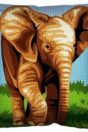 Fabrieksprijs Olifantje Borduurkussen - SEG de Paris borduurpakket