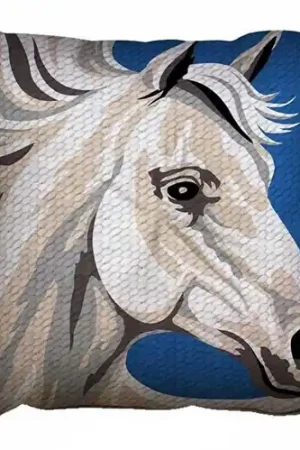 Alleen Vandaag Paardenhoofd Borduurkussen - SEG de Paris borduurpakket