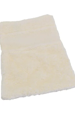 Washand ecru met borduurrand Fabrieksprijs