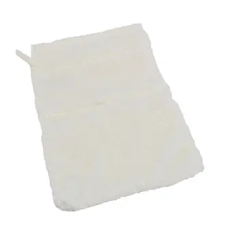 Direct Verzonden Washand gebroken wit met borduurrand