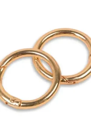 Uitverkoop Ronde karabijnhaak 33,5 mm goudkleurig