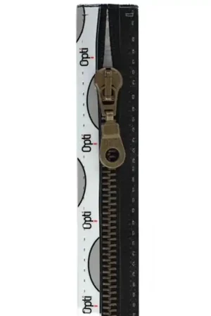 Voordeelprijs M60 deelbare jassen rits brons - 000