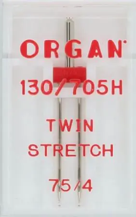 Organ Twin Stretch naald 75/4 - Naaimachine naalden Exclusieve Aanbieding