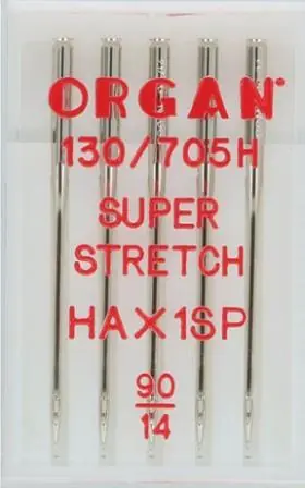 Organ Super Stretch 90/14 naalden - Naaimachine naalden Exclusieve Aanbieding