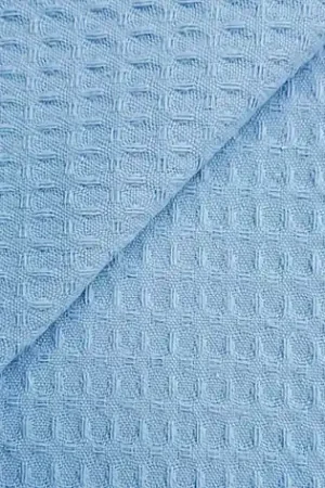 Wafelstof licht blauw 249 - Restyle Laatste Kans