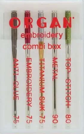 Organ Embrodery combi box 75 - 90 - Naaimachine naalden Populair