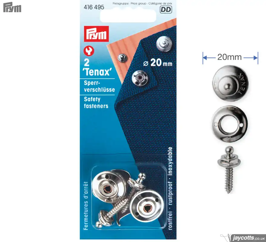 Superprijs Tenax Veiligheidssluiting 20mm zilver - Prym